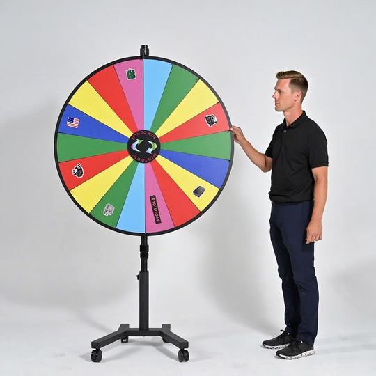 WinSpin 48" Prize Wheel with Heavy Duty Rolling Stand (Preorder)