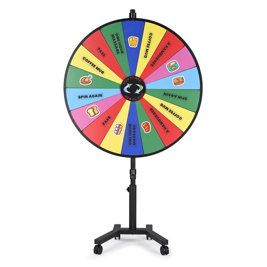 WinSpin 48" Prize Wheel with Heavy Duty Rolling Stand (Preorder)