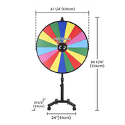 WinSpin 48" Prize Wheel with Heavy Duty Rolling Stand