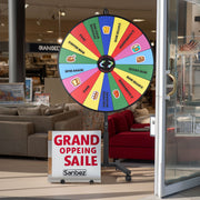 TheLAShop 48" Prize Wheel with Heavy Duty Rolling Stand Image