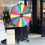 TheLAShop 48" Prize Wheel with Heavy Duty Rolling Stand Image