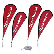 TheLAShop 10ct. Teardrop Flag Pole - Choose Height, Spike & Base Image