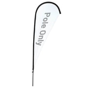 TheLAShop 10ct. Teardrop Flag Pole - Choose Height, Spike & Base, 8.8ft Pole Only Image