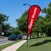 TheLAShop 10ct. Teardrop Flag Pole - Choose Height, Spike & Base Image