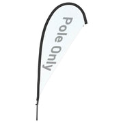 TheLAShop 10ct. Teardrop Flag Pole - Choose Height, Spike & Base, 7.2ft Pole Only Image