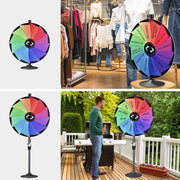 WinSpin 36" Prize Wheel 2in1 Tabletop or Floor Stand 12-Slot