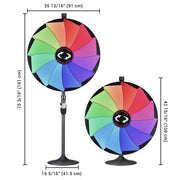 TheLAShop 36" Prize Wheel 2in1 Tabletop or Floor Stand 12-Slot