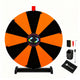 TheLAShop 24" Dry Erase Prize Wheel with 12 Customizable Segments, Black & Orange Image