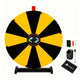 TheLAShop 24" Dry Erase Prize Wheel with 12 Customizable Segments, Black & Yellow Image
