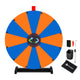 TheLAShop 24" Dry Erase Prize Wheel with 12 Customizable Segments, Blue & Orange Image