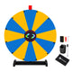 TheLAShop 24" Dry Erase Prize Wheel with 12 Customizable Segments, Blue & Yellow Image