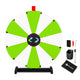 TheLAShop 24" Dry Erase Prize Wheel with 12 Customizable Segments, Green & White Image
