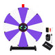 TheLAShop 24" Dry Erase Prize Wheel with 12 Customizable Segments, Purple & White Image