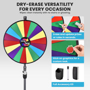 TheLAShop 36" Dry Erase Prize Wheel with Stand - Custom & 3 Style Options Image