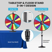 TheLAShop 36" Dry Erase Prize Wheel with Stand - Custom & 3 Style Options Image