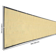 TheLAShop Fence Screen 90% Privacy Fencing Mesh 4'x50' - Sand Image