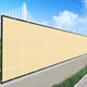 TheLAShop Fence Screen 90% Privacy Fencing Mesh 6'x25' - Sand Image