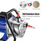 TheLAShop 1.3HP Water Pump Booster Pump Stainless Steel 770gph Image