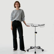 TheLAShop Mayo Instrument Stand with Removable Tray 5 Casters Image