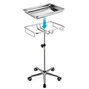 TheLAShop Mayo Instrument Stand with Removable Tray 5 Casters Image