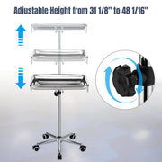 TheLAShop Mayo Instrument Stand with Removable Tray 5 Casters Image