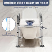 TheLAShop Toilet Aid - 3 in 1 Bedside Commode Over the Toilet Chair Image