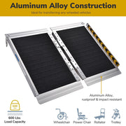 TheLAShop 2'x29" Aluminum Ramp w/ Non-Skid Surface 600lb Capacity Image