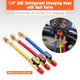 TheLAShop AC R410A 1/4" Charging Hoses Set with Ball Valves Fittings Image