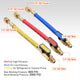 TheLAShop AC R410A 1/4" Charging Hoses Set with Ball Valves Fittings Image