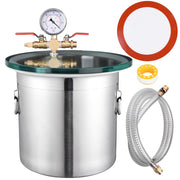 TheLAShop 3 Gallon Degassing Stainless Steel Vacuum Chamber Image