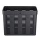 TheLAShop Laptop Computer Cart Metal Basket Organizer, Black Image