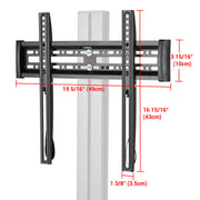 TheLAShop Rolling TV Cart 32-65in TV Mount Bracket, 66lbs Capacity Image