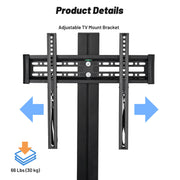 TheLAShop Rolling TV Cart 32-65in TV Mount Bracket, 66lbs Capacity Image