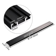 TheLAShop Rolling Computer Cart 2-Monitor Arm Crossbar, 36" Black Image