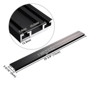 TheLAShop Rolling Computer Cart 2-Monitor Arm Crossbar, 28" Black Image