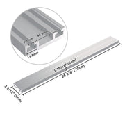 TheLAShop Rolling Computer Cart 2-Monitor Arm Crossbar, 28" Silver Image