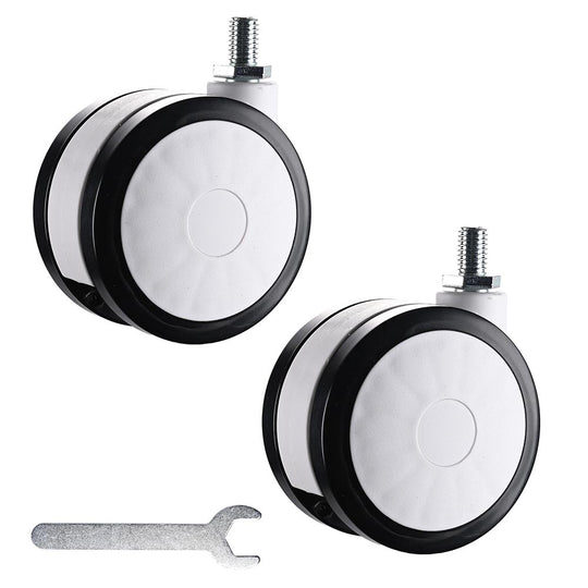 TheLAShop Rolling Computer Cart Swivel Casters Replacement 2ct/pk