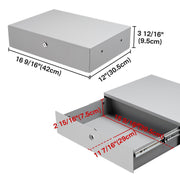 TheLAShop NexusX Dual-Screen Rolling PC Cart with Drawer Image