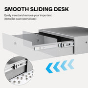 TheLAShop NexusX Dual-Screen Rolling PC Cart with Drawer Image