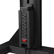 TheLAShop NexusX Quad Monitor Rolling PC Cart Workstation - 10-21" AV Mount Image