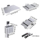 TheLAShop 2-Monitor Mobile PC Workstation with Power Outlets Image