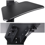 TheLAShop NexusX Standing Laptop Workstation Cart with Printer Shelf Image