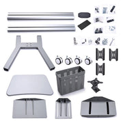 TheLAShop PC Mobile Cart Rolling Computer Workstation Stand Image
