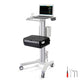 TheLAShop Rolling Laptop Cart Data Center Crash Cart with Power Strip, Silver Image