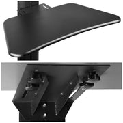 TheLAShop Commercial Rolling TV Cart & AV Shelf for 32-65in Screen, up to 200lbs. Image