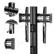 TheLAShop Commercial Rolling TV Cart & AV Shelf for 32-65in Screen, up to 200lbs. Image