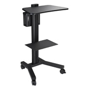TheLAShop NexusX Standing Laptop Workstation Cart with Printer Shelf Image