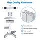 TheLAShop NexusX Dual-Screen Rolling PC Cart with Drawer Image