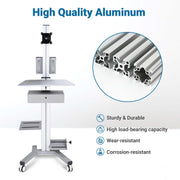 TheLAShop NexusX Rolling PC Cart with Drawer Image