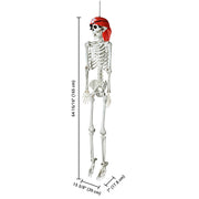 TheLAShop 5.4ft Posable Pirate Skeleton Outdoor Yard Decor Image